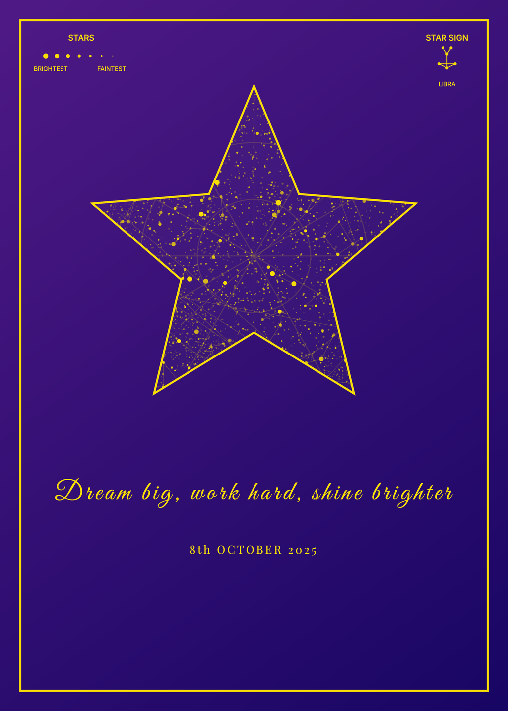 Star Map Frame