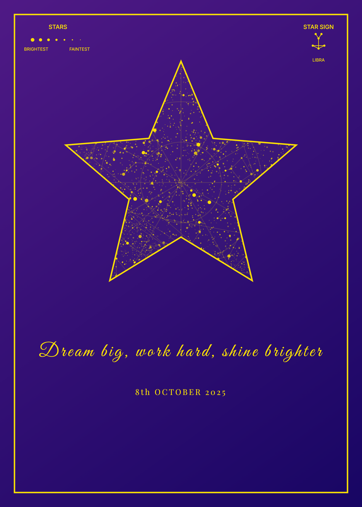 Star Map Frame