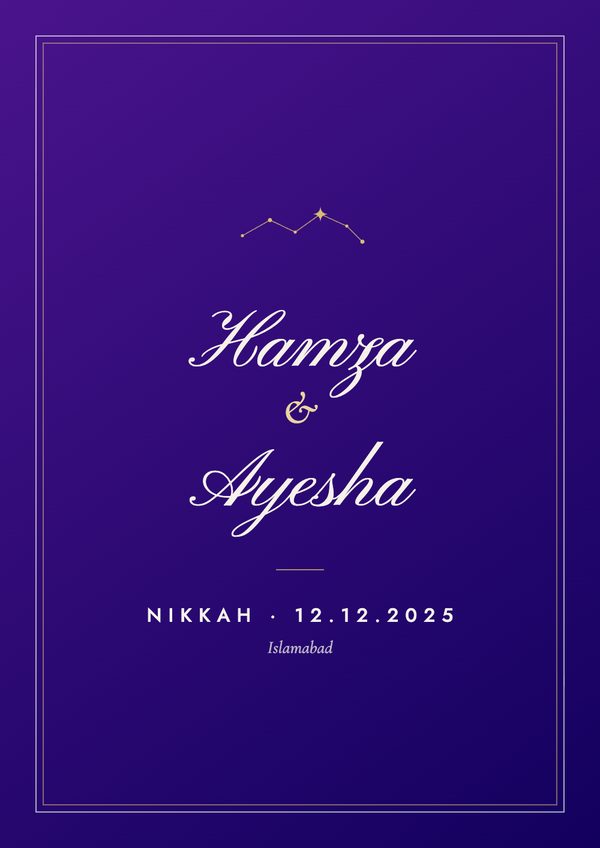 Nikkah keepsake